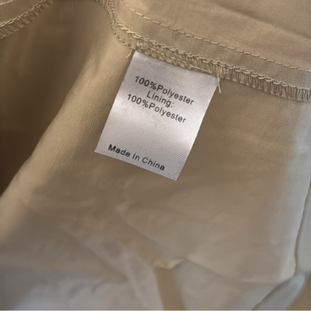 Tuckernuck Elaine Trench Coat XXL NWT Khaki Belted Double Breasted - Picture 10 of 11